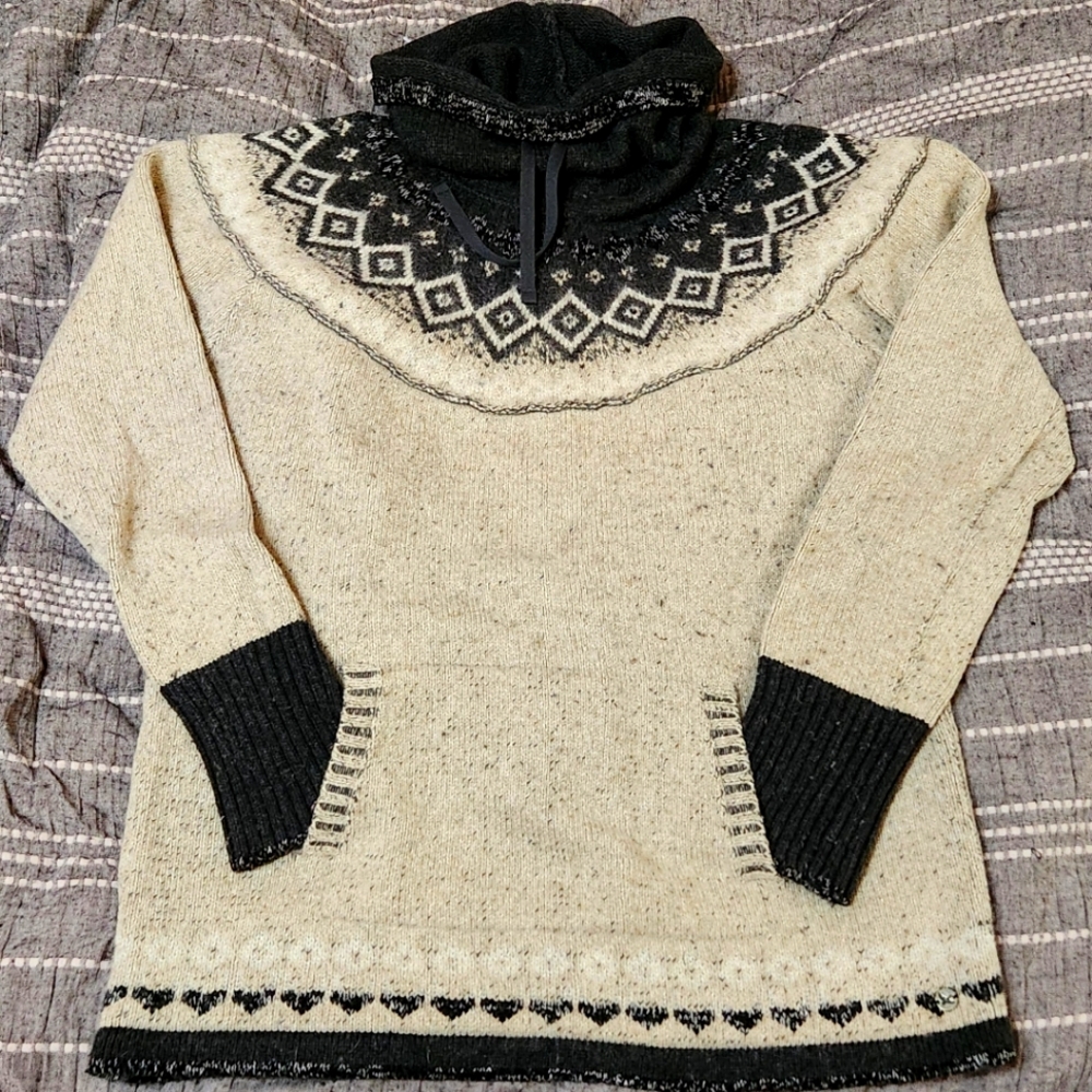 Eddie Bauer Cowl Neck Sweatshirt (sz L)